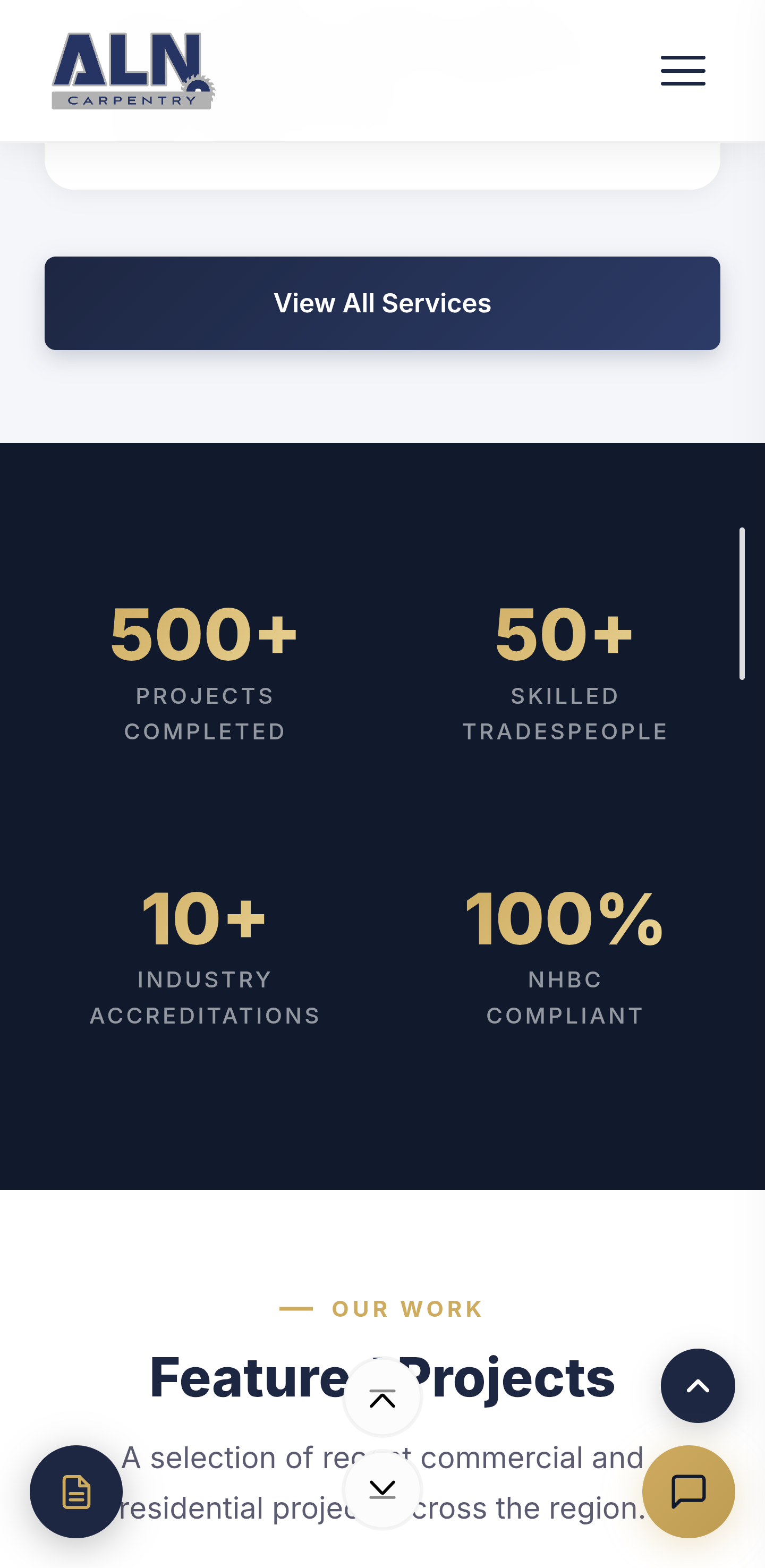 ALN Carpentry — Stats and projects