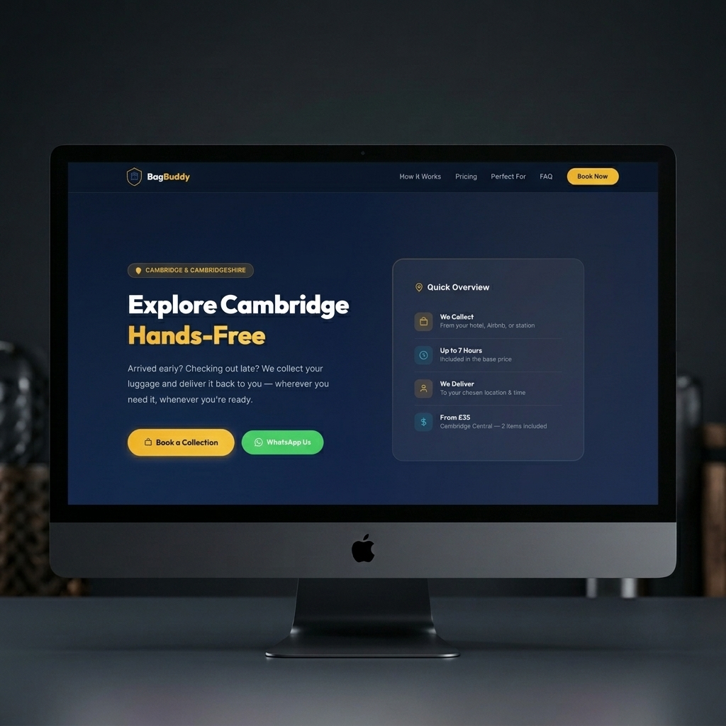 BagBuddy website homepage