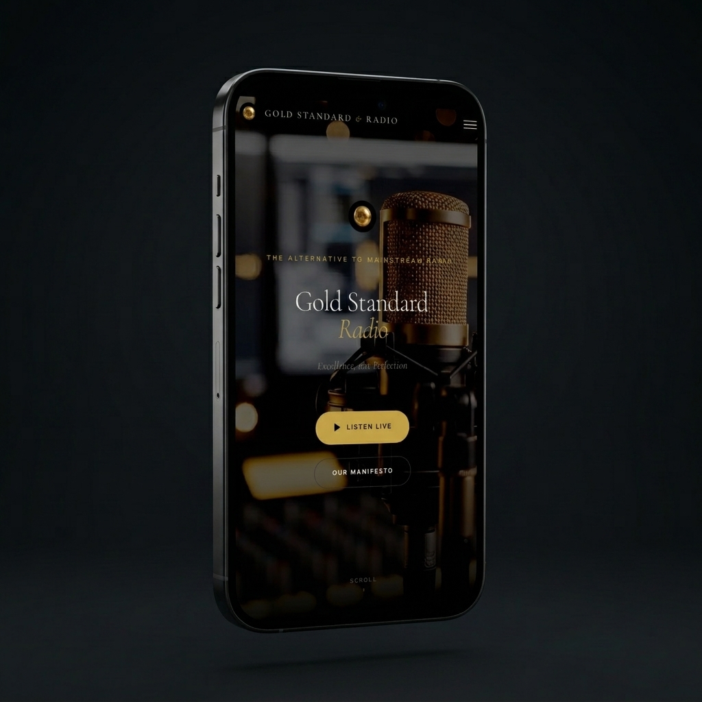 Gold Standard Radio — Hero section