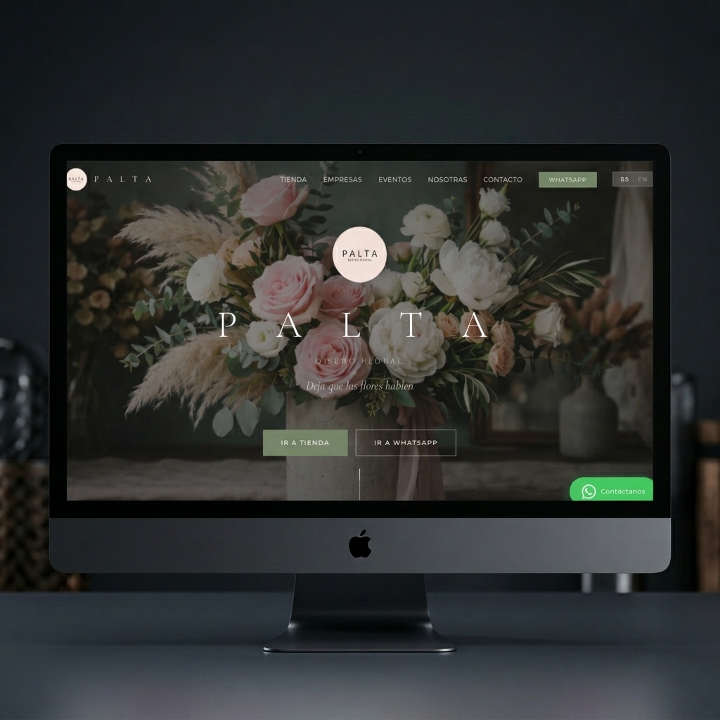 PALTA Diseño Floral website