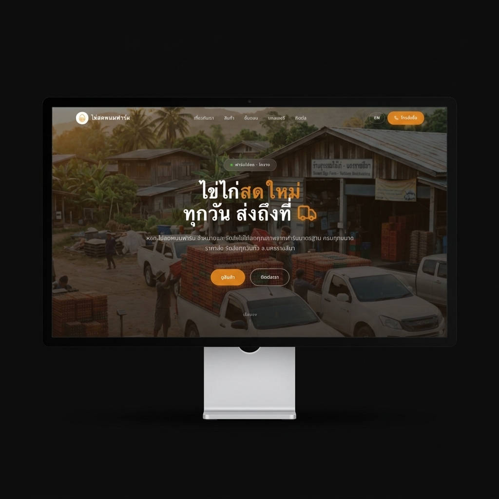 Panom Farm — Desktop homepage