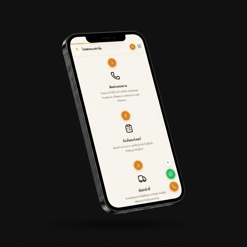 Panom Farm — Mobile homepage