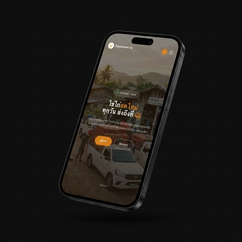 Panom Farm — Mobile ordering steps