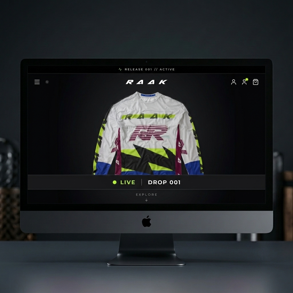 RAAK website homepage