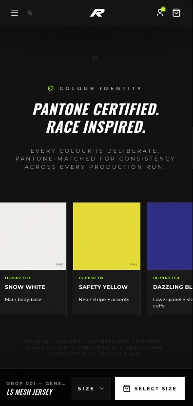 RAAK Pantone colour system